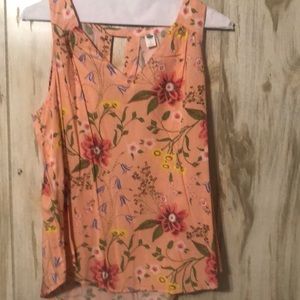 Pretty Floral Sleeveless top
